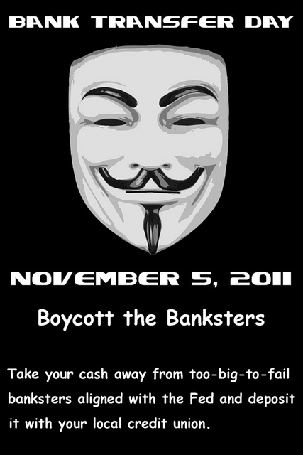 Remember, Remember the 5th of November. Get all of your Cash out of Banks.