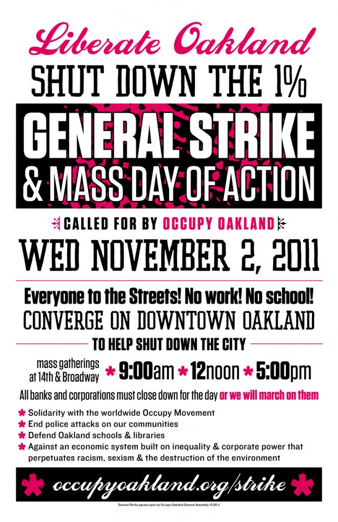 GENERALSTRIKE engish Occupy Moves to Shut Down Oakland