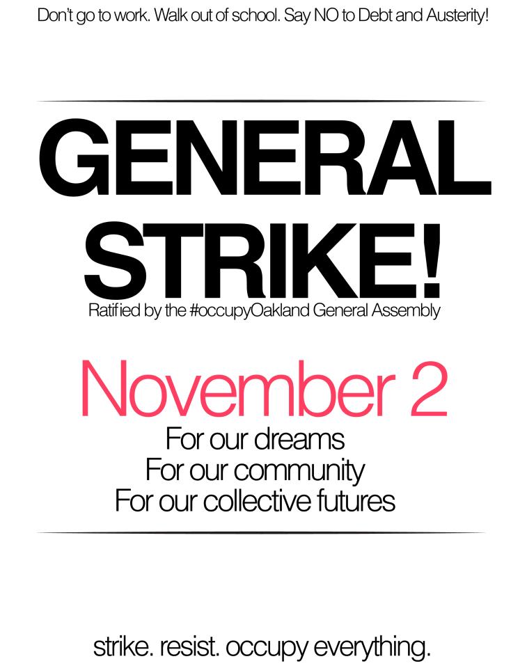 General Strike Posters Occupy Oakland